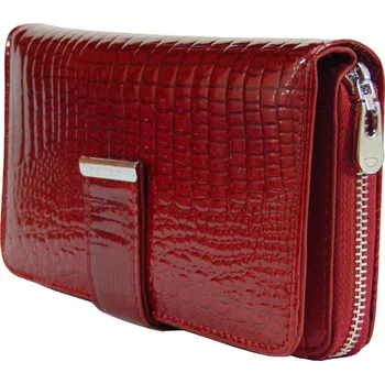 Jennifer Jones peněženka z pravé kůže červená - dámská