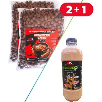 Boilies 10kg Boilies DK Fishing Power Attract Monster Crab 24mm + Booster ZDARMA