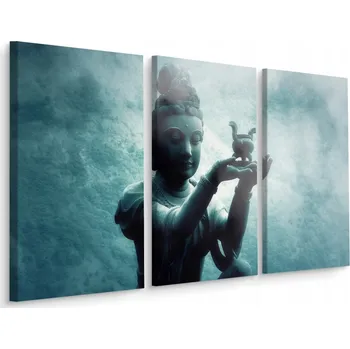 Obraz Obraz Triptych Buddhovská Socha SOCHA 3D 60x40