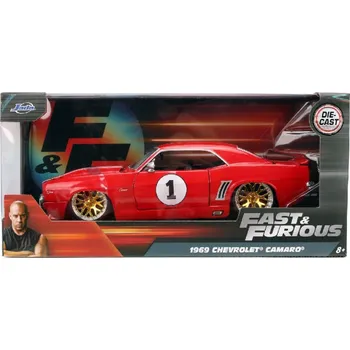 autíčko Auto Fast and Furious 1969 Chevrolet Camaro 1:24