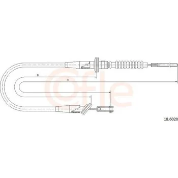 Spojka Tažné lanko, ovládání spojky COFLE 92.18.6020