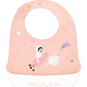 Bryndák Silikonový bryndák Petit Ours růžový - kosmonautka 1 ks