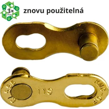 Řetěz na kolo Spojka řetězu KMC 11 speed Gold, balení 2 ks, cena za balení