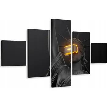 Obraz Vícedílný obraz Socha Svobody VR 3D efekt 150x90 cm