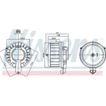 vnitřní ventilátor NISSENS 87670