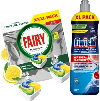 Tableta do myčky Tablety do myčky FAIRY Platinum 9 6 Ks + leštidlo Finish 800 ml
