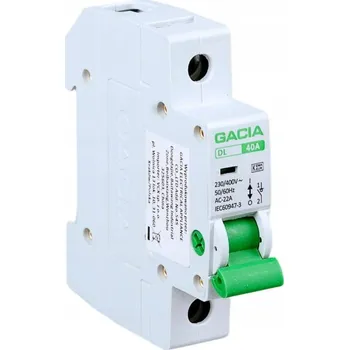 Jistič Gacia Izolační odpojovač DL 1P 100A FR-301 100A