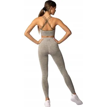 SPAIO Dámské legíny FITNESS melange khaki XS