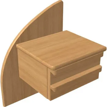 Nábytek Noční stolek JELÍNEK PAVLA levý Buk, Beige