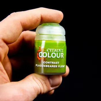 Modelářská barva Citadel Contrast: Plaguebearer Flesh 18ml - barva na figurky miniatury