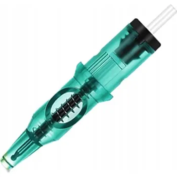 Tetování TRÉNOVACÍ CARTRIDGE PRO TRÉNOVÁNÍ TETOVÁNÍ S BALLPOINT ŠPIČKOU GREEN