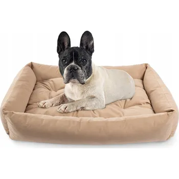 Pelíšek pro psa Pelíšek Potah psy, Matrace Polštář matrace, pohovka, samet, béžový, 75x55