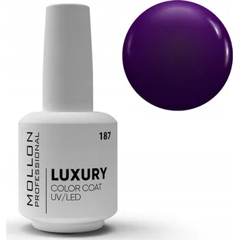 Přípravek na nehty 187. VELVET PREMIERE - LUXUSNÍ hybridní gel lak UV/LED 8 ml MOLLON