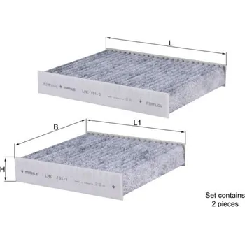 Ventilátor topení a klimatizace Kabinový filtr MAHLE LAK 191/S