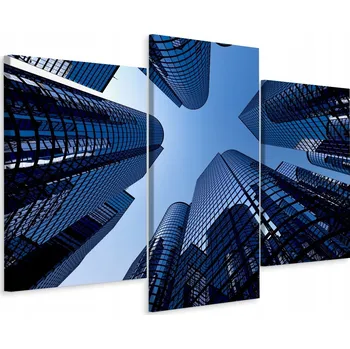 Obraz Obraz Triptych Moderní ARCHITEKTURA 3D 90x60