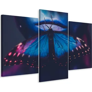 Obraz Obraz Triptych Ženské RTY Motýl 3D Efekt 180x120