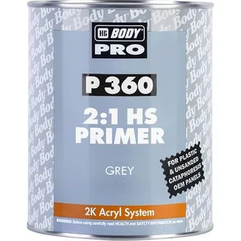 HB BODY P360 2:1 HS Filling Primer (Grey), 1L