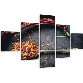 Obraz Vícedílný obraz Lžička Koření Dekorace 150x90 cm