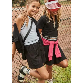 Dívčí oblečení Dívčí letní kraťasy černé Mayoral 6216 Velikost: 10 let (140 cm)