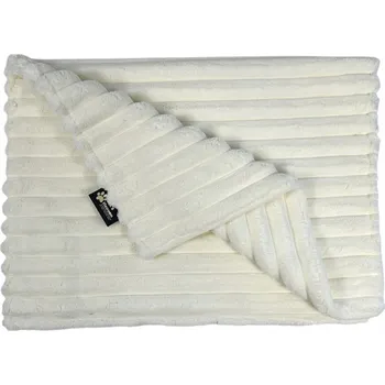 Pelíšek pro psa Pets heaven Bílý pelíšek/deka pro psa 70 cm x 50 cm