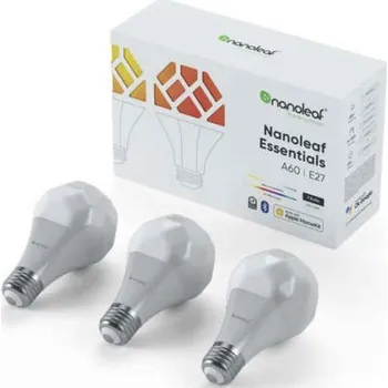 Žárovka Nanoleaf Essentials Smart A19 Bulb, E27 - 3x chytrá žárovka