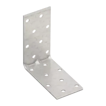 Úhloměr KMP 7 - úhelník montážní s prolisem 80x80x40x1,5 mm (Úhelník zesílený montážní kovový )