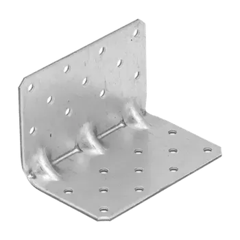 Tesařské kování KPK 4 - úhelník s prolisem 65x65x100x2,5 mm (Úhelník zesílený, spojovací)