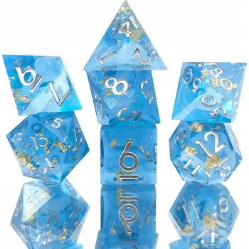 Příslušenství k deskovým hrám LEDové POKLADY SADA 7 EPOXIDOVÝCH KOSTEK RPG