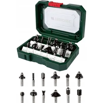 Vrták SADA FRÉZ DO DŘEVA PARKSIDE 12 kusů v pouzdře