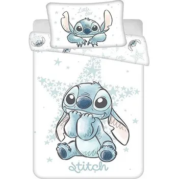 Povlečení Jerry Fabrics Lilo and Stitch White star baby 100 × 135, 40 × 60 cm
