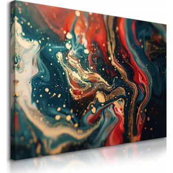 Obraz OBRAZ DO LOŽNICE ABSTRAKTNÍ MARMOR GLAMOUR MODERNÍ VZOR 100x70