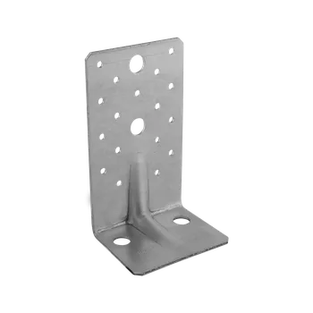 Tesařské kování KP8 - úhelník s prolisem 145x70x90x2,5 mm (Úhelník spojovací montážní kovový )