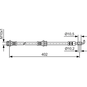 Brzdová hadice Brzdová hadice BOSCH 1 987 481 A46