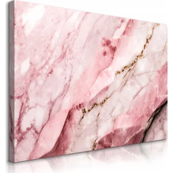 Obraz OBRAZ DO LOŽNICE RŮŽOVÝ MRAMOR ABSTRAKCE STYL GLAMOUR 70x50