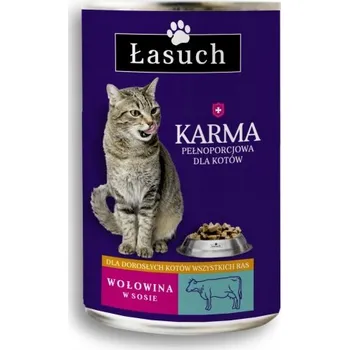 Krmivo pro kočku Mokré krmivo pro kočky ŁASUCH hovězí