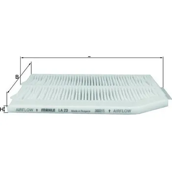 Ventilátor topení a klimatizace Kabinový filtr MAHLE LA 23