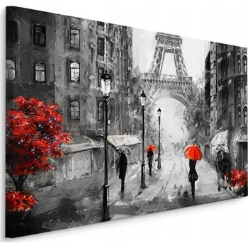 Obraz Nástěnný obraz PAŘÍŽ Eiffelova věž 3D malba 70x50 cm