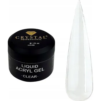 Lak na nehty Liquid Acryl Gel #Clear 15 ml CRYSTAL PROFESSIONAL Gel pro posílení nehtů