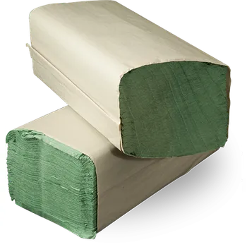 Papírový ručník Ručníky ZZ zelené 5000ks (25x23cm) 1vr, recykl