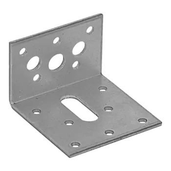 Tesařské kování Úhelník stavitelný 60 x 60 x 40 mm KR2 (Úhelník nastavitelný, zlatý zinek)