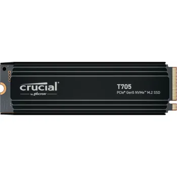 SSD disk Crucial T705 2 TB (schwarz, PCIe 5.0 x4, NVMe 2.0, M.2 2280, inkl. Aluminium Kühlkörper)