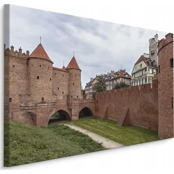 Obraz Obraz canvas Varšava zeď 3D hrad památka 30x20