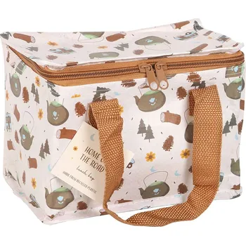 Termotaška Home on the Road - Skládací izolační taška s kempingovým motivem