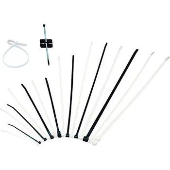 Stahovací páska 3M 7000035310, FS 360 DW-C(VE100), stahovací pásky, 7.60 mm, 380 mm, černá, odolná vůči UV záření, 15 ks