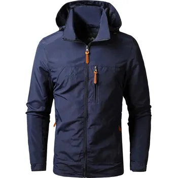 Pánský zimní kabát Pánská zimní bunda ND805 Barva: Tmavě Modrá, Velikost: 5XL