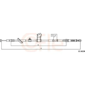 Lanko parkovací brzdy Tažné lanko, parkovací brzda COFLE 92.17.4224