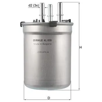 Palivový filtr Palivový filtr KNECHT KL 838