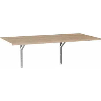 Jídelní stůl Rozkládací stůl - nástěnná kuchyňská deska 138x68 cm Dub Sonoma