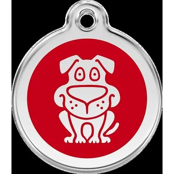 psí známka Známka Red Dingo Pes červená velikost známky M - 30 mm