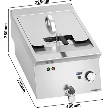 fritéza G.Gastro Elektrická fritéza (9 kW) - 10L
